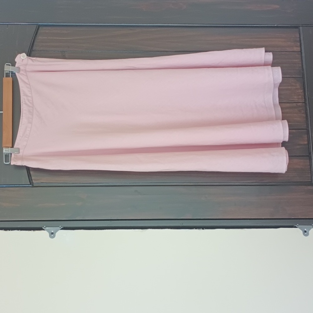 Linen Chaps Pink Lined Skirt